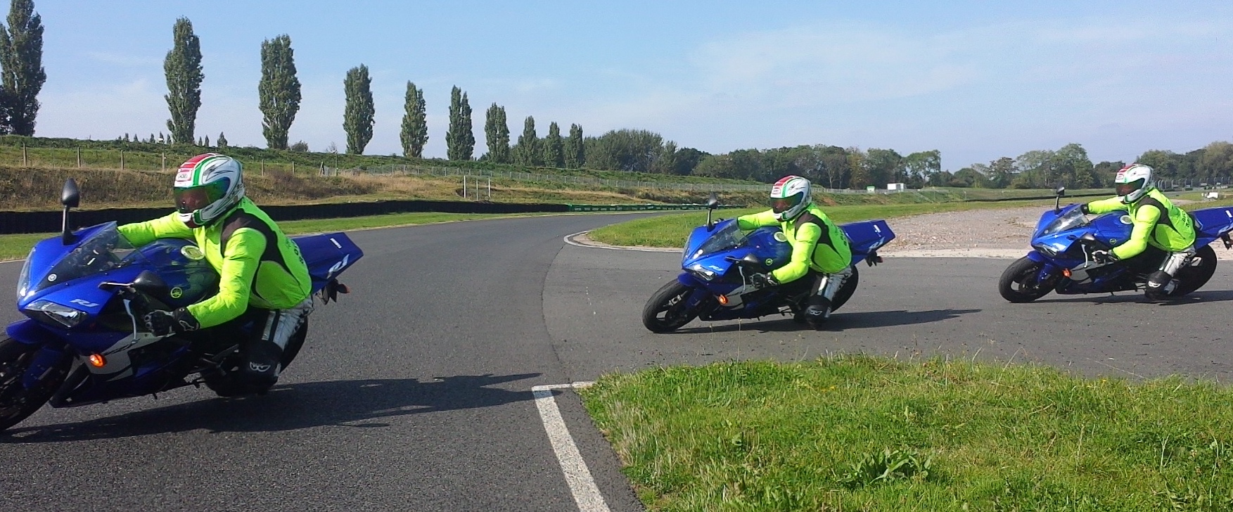 Knee down motorcycle training