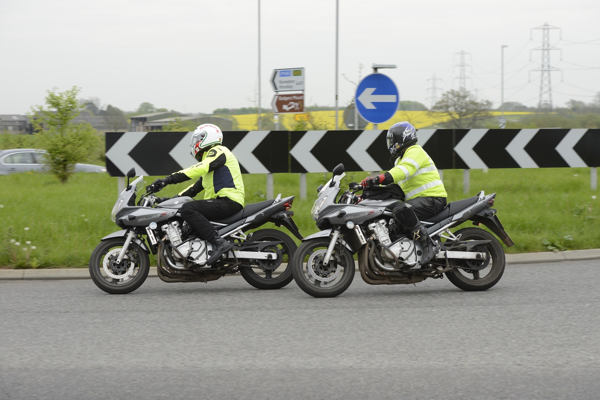 Motorbike test in London, Milton Keynes